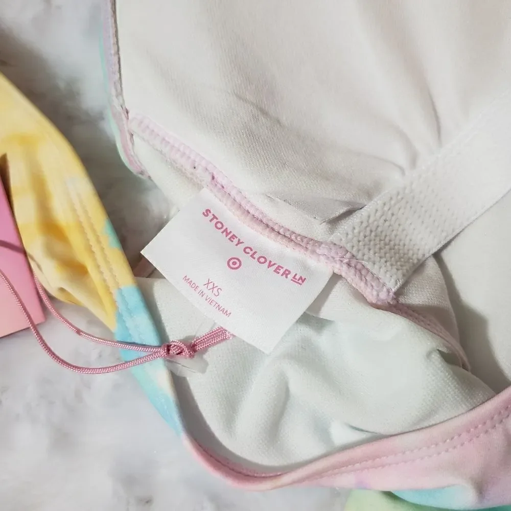 Stoney Clover Lane x Target XXS tie dye swimsuit
